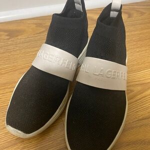 Karl Lagerfeld sock logo sneakers size 6.5